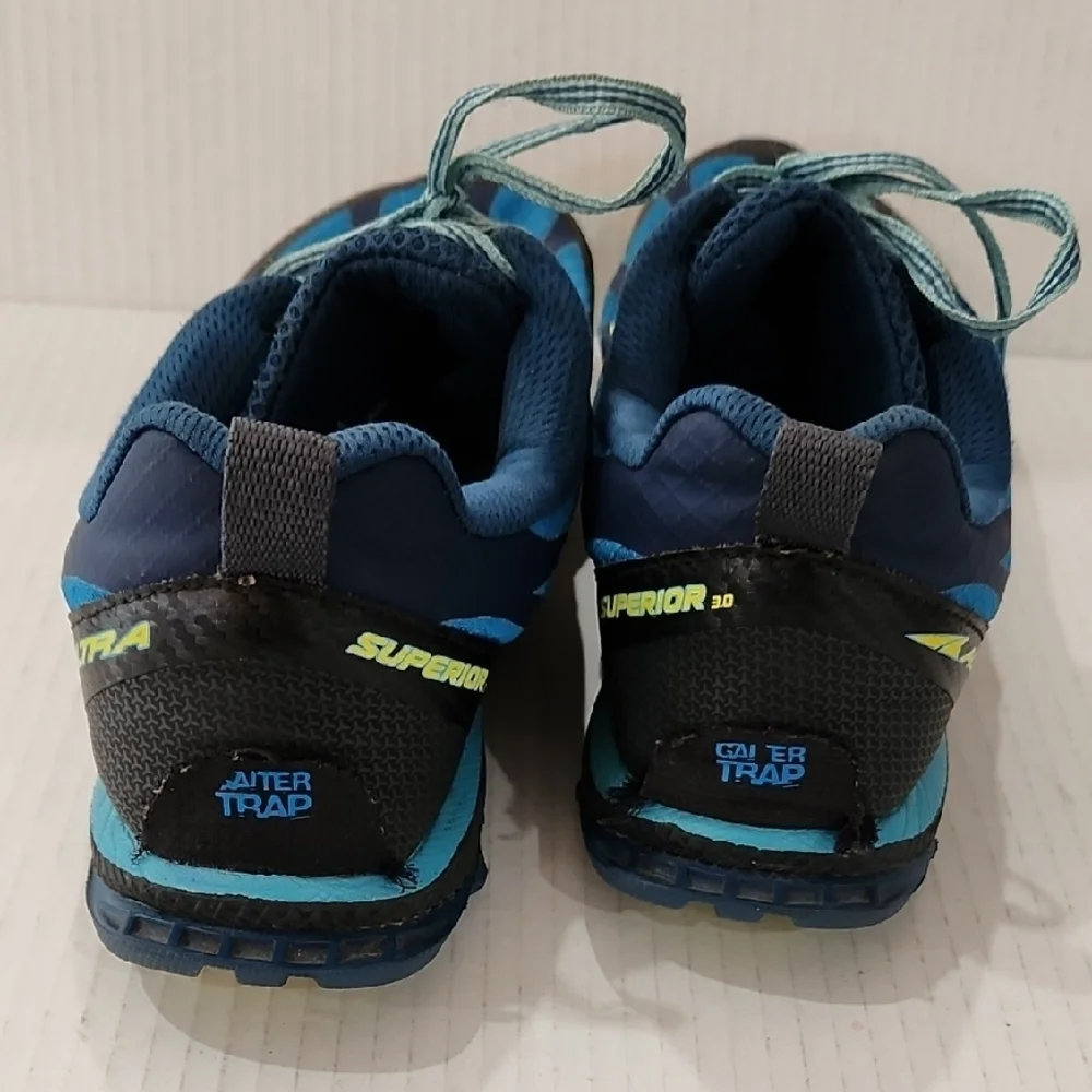 Altra Superior 3.0 Blue and Black Trail Running Shoes Womens Size 10_6